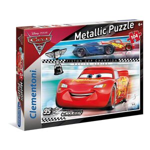 Disney Cars 3 Puzzle Piston Cup Champion Metallic 104 Teile
