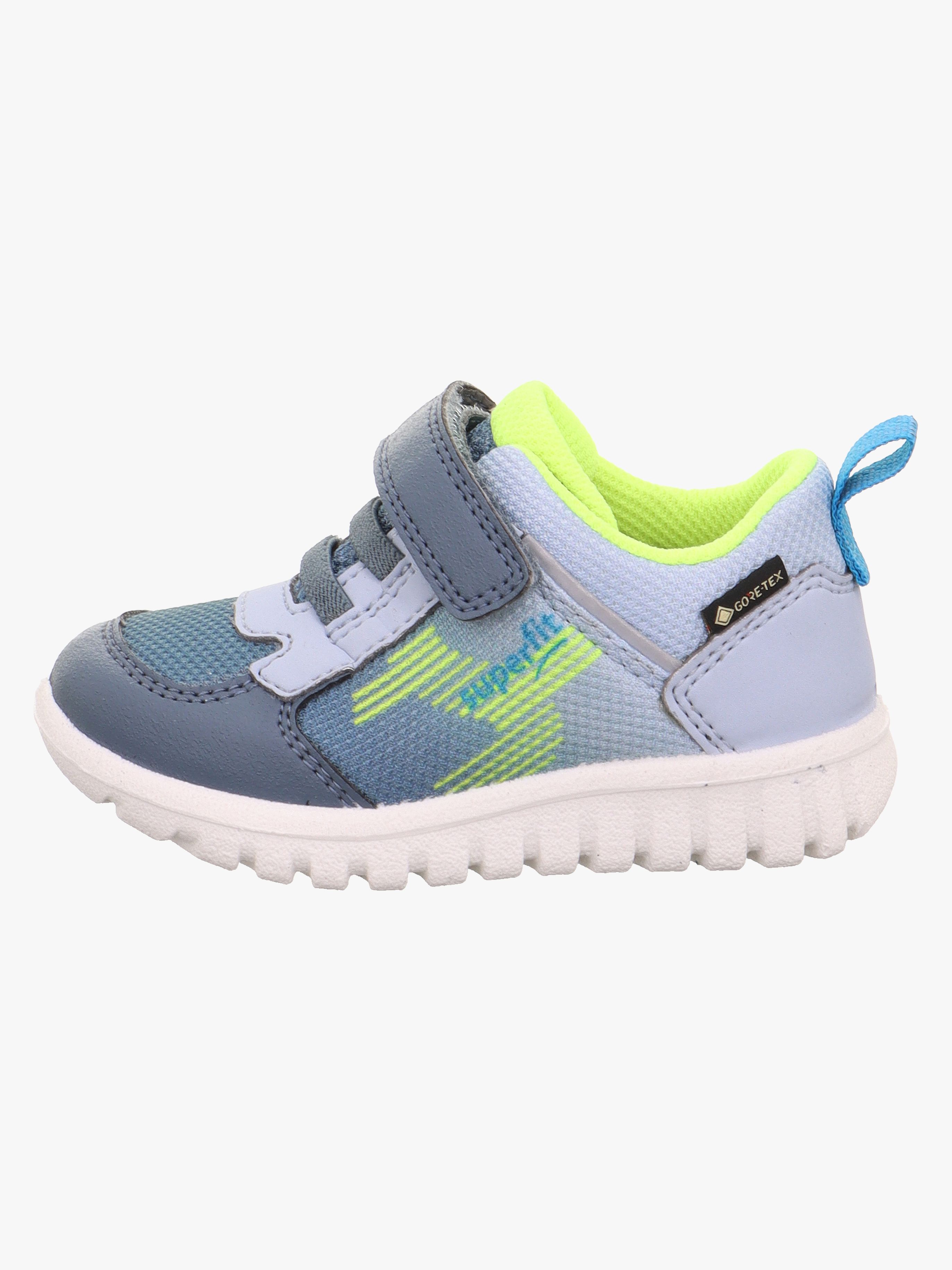 Superfit Sport7 Mini GTX Kinder Sneaker, Blau/Gelb, 26, Kinderschuhe