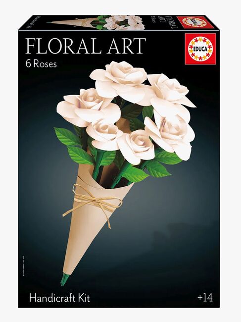 Educa Bastelset Rosen, Weiß