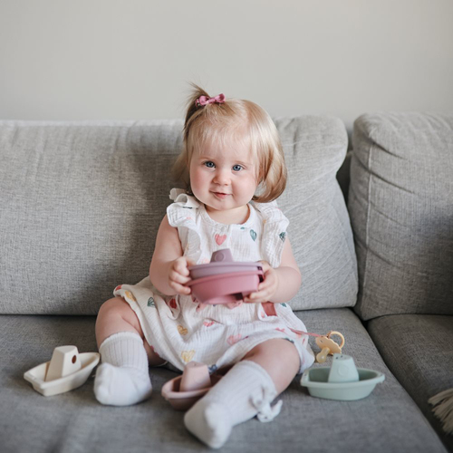 Mushie Badespielzeug Boote, Petal