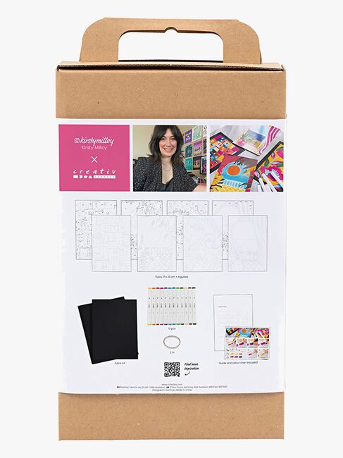Creativ Company Malset Ausmalen Malen Nach Zahlen mit Filzstiften, Rosa