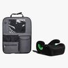 Beemoo Raise 2 i-Size Sitzerhöhung ISOFIX inkl. Beemoo Deluxe Trittschutz, Black Stone