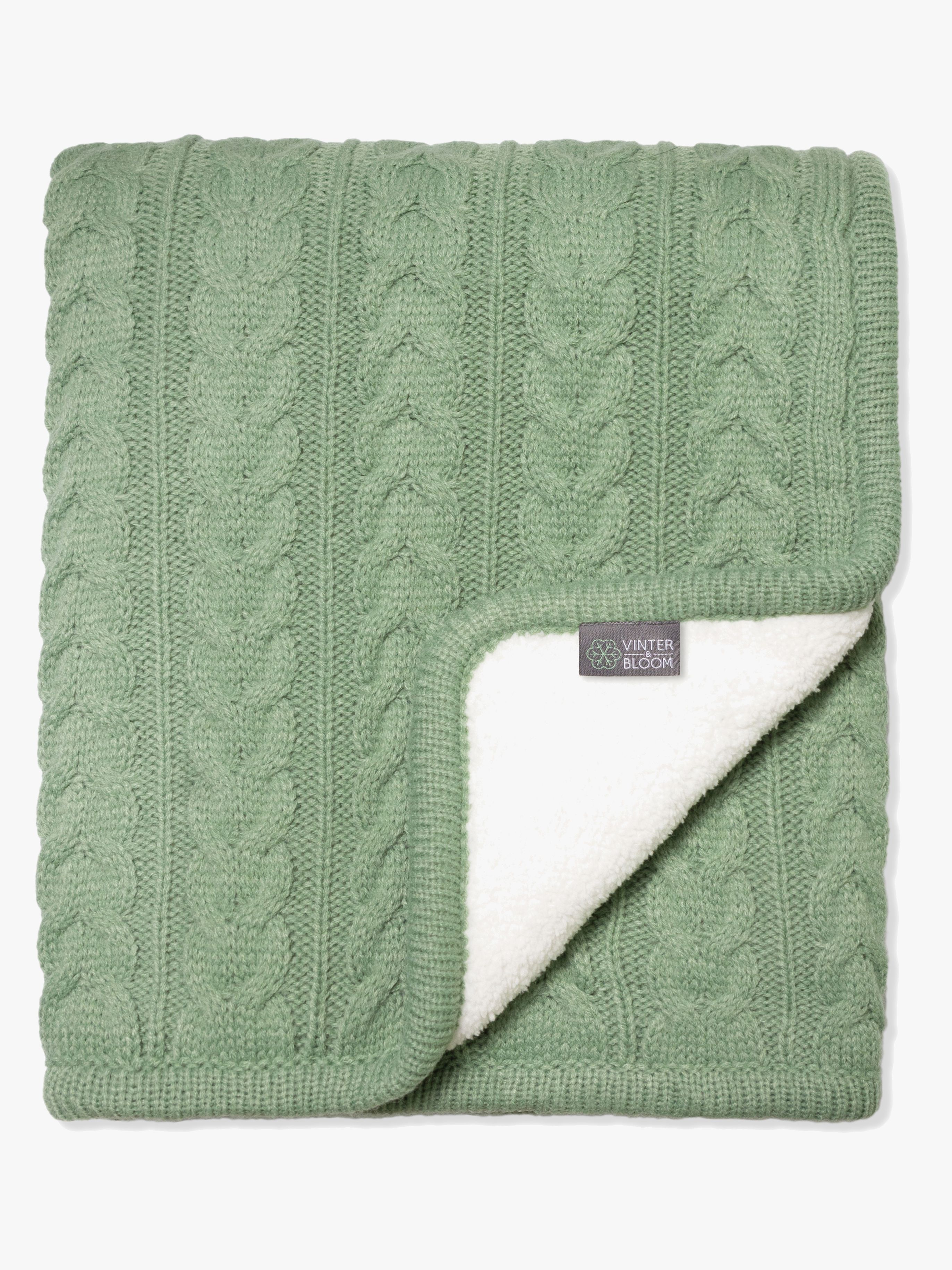 Vinter & Bloom Decke Cuddly, Basil Green