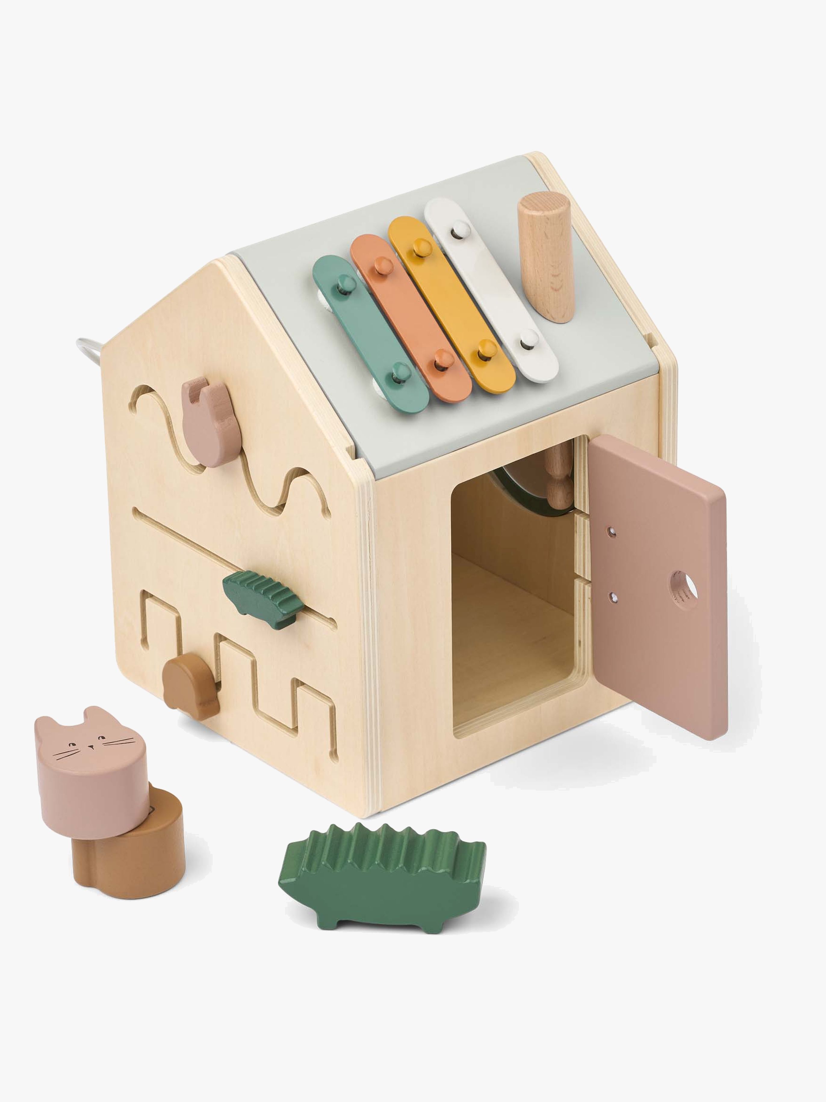 LIEWOOD Lucas Aktivitätswürfel, Tuscany Rose Multi Mix, Babyspielzeug