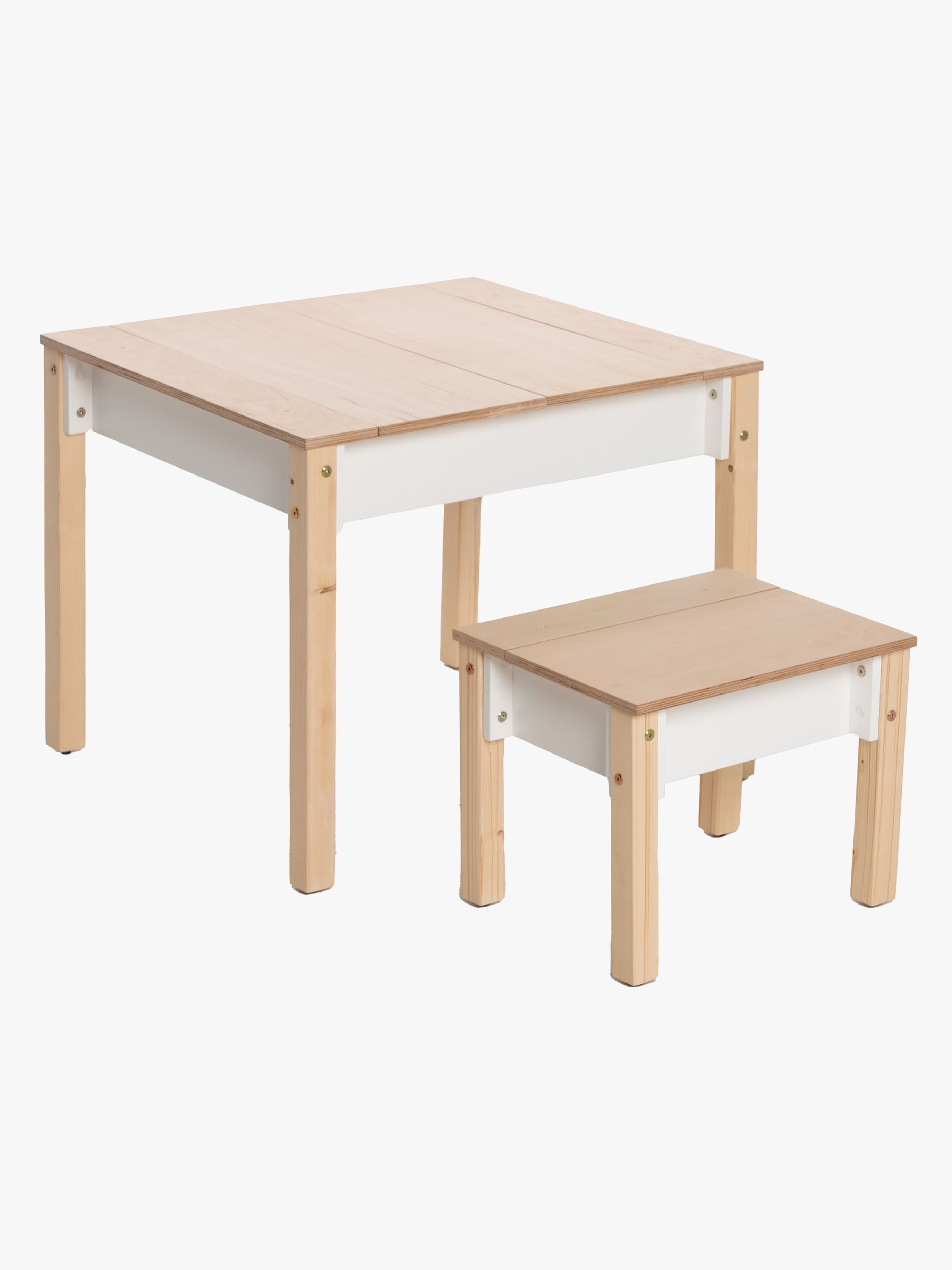 Family-scl Smart Stauraum Tisch mit Stuhl, Weiß