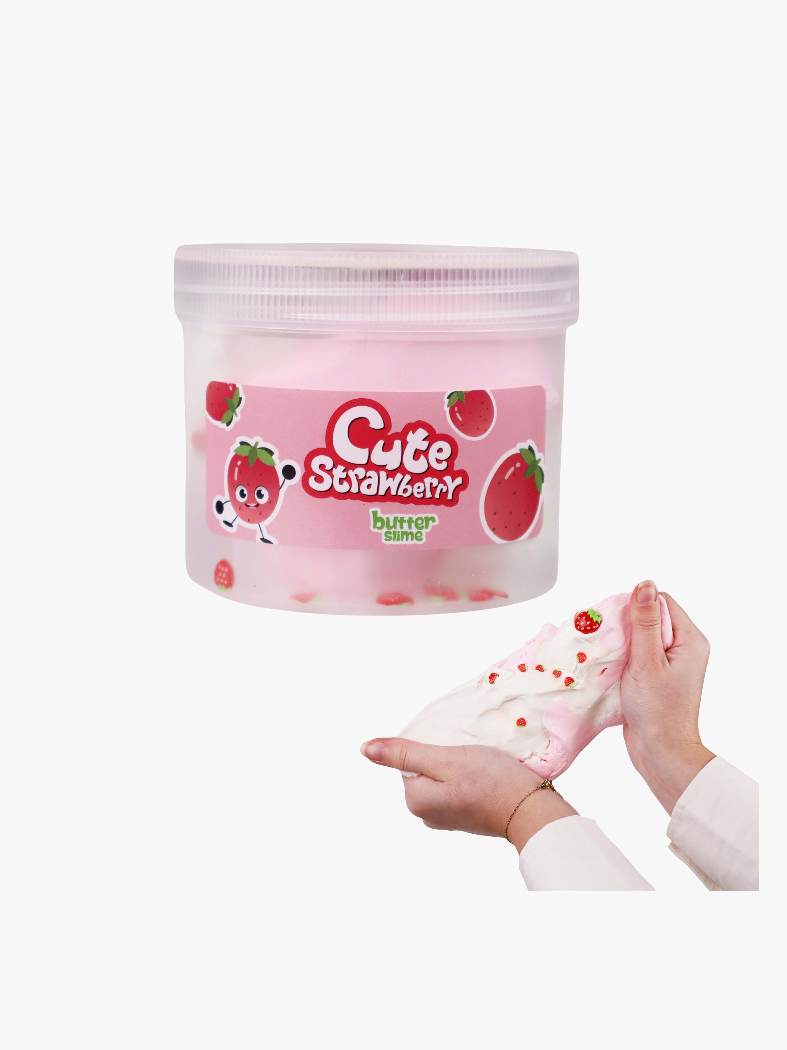 Quetschknete Erdbeere