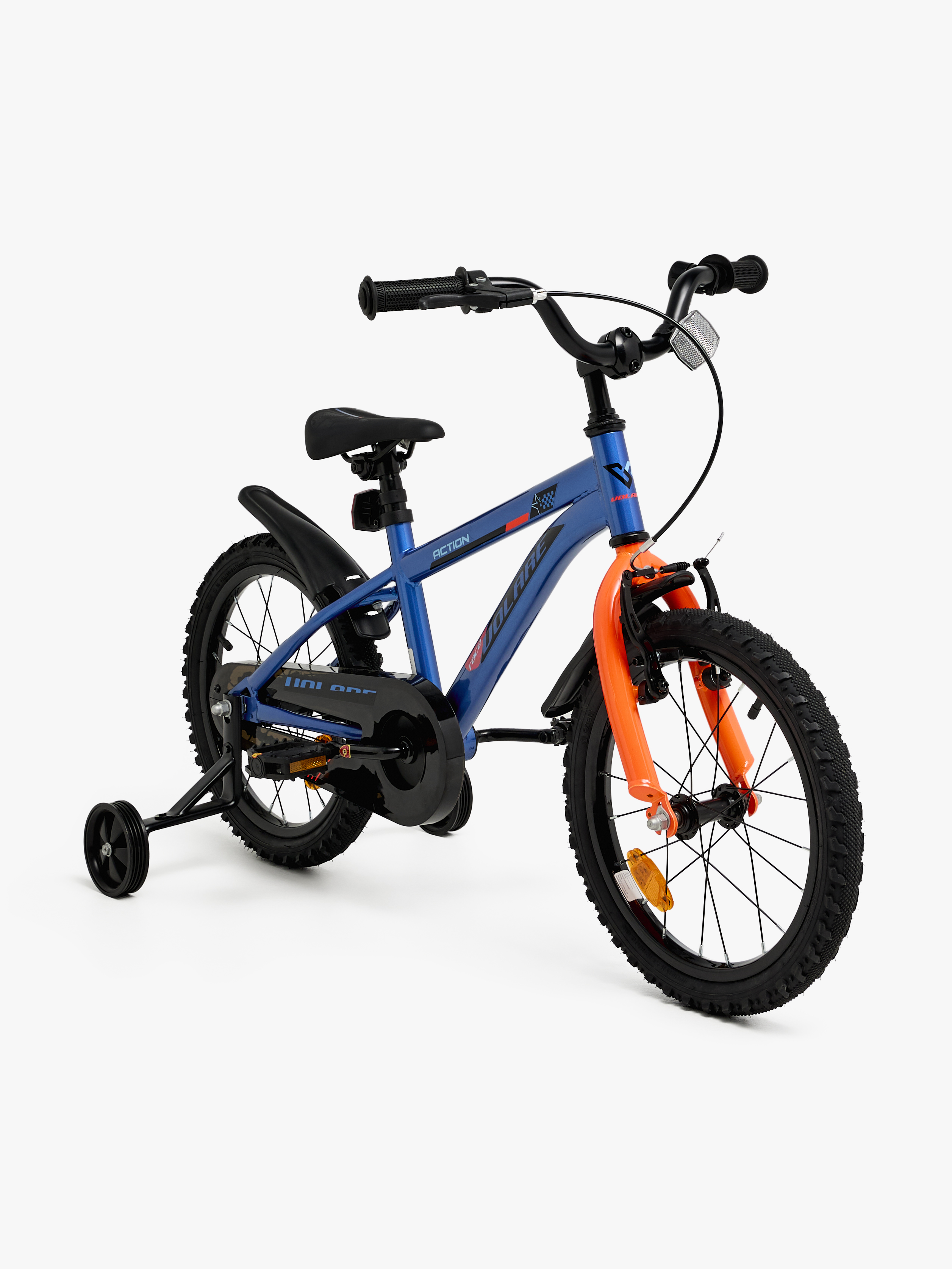 Action Kinderfahrrad 16 Zoll, Blau / Orange