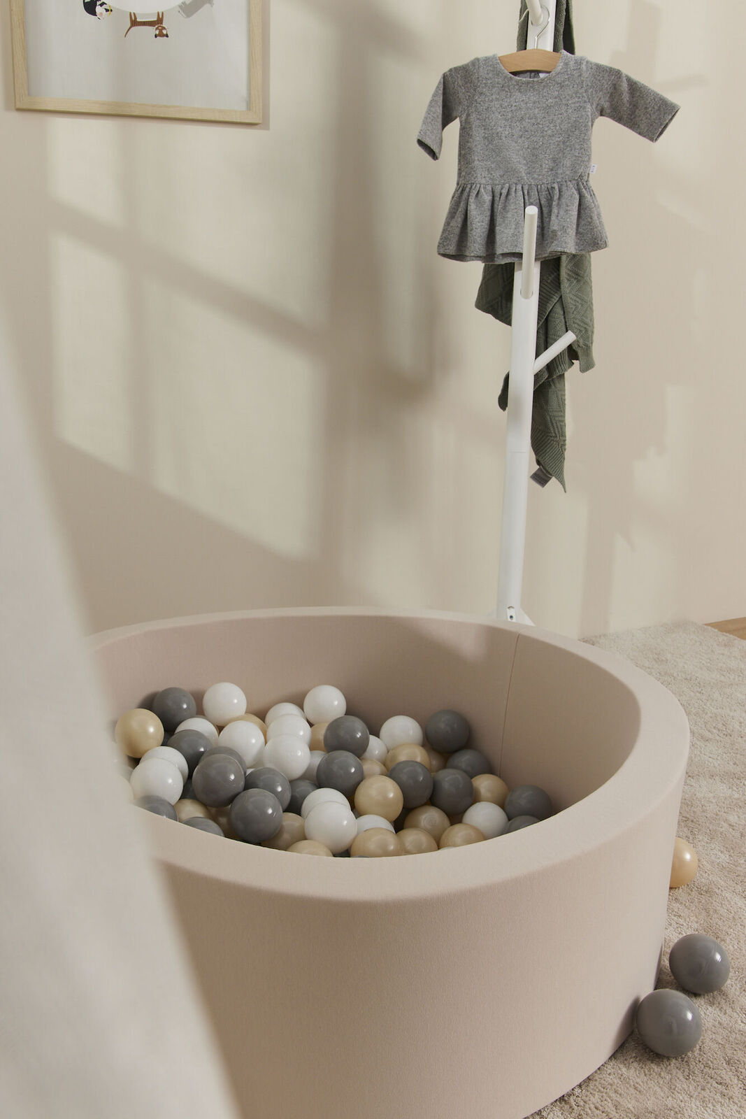 JLY Bällebad 30x90 cm, Light Beige
