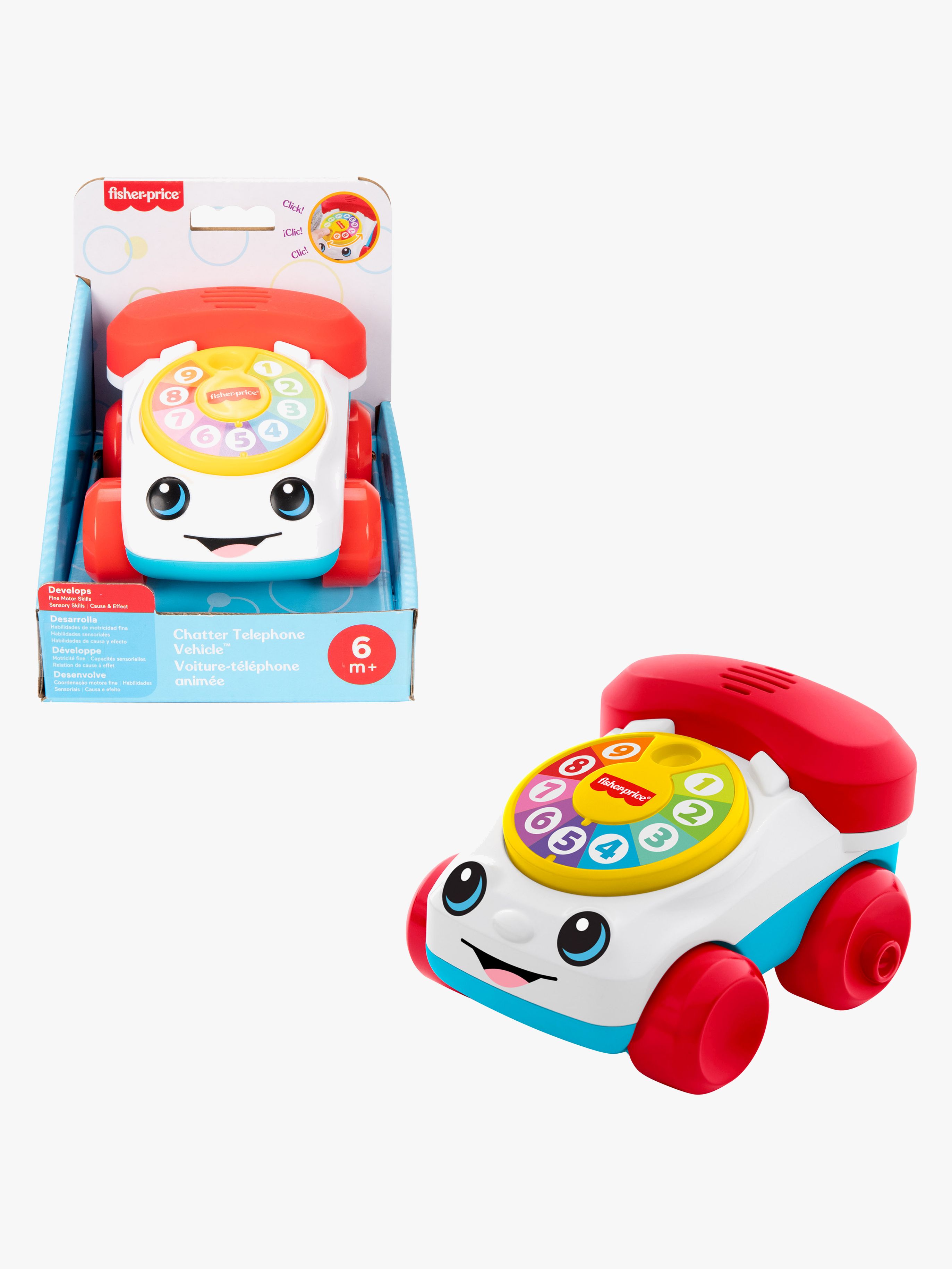 Fisher-Price Nachziehspielzeug Telefon, Babyspielzeug