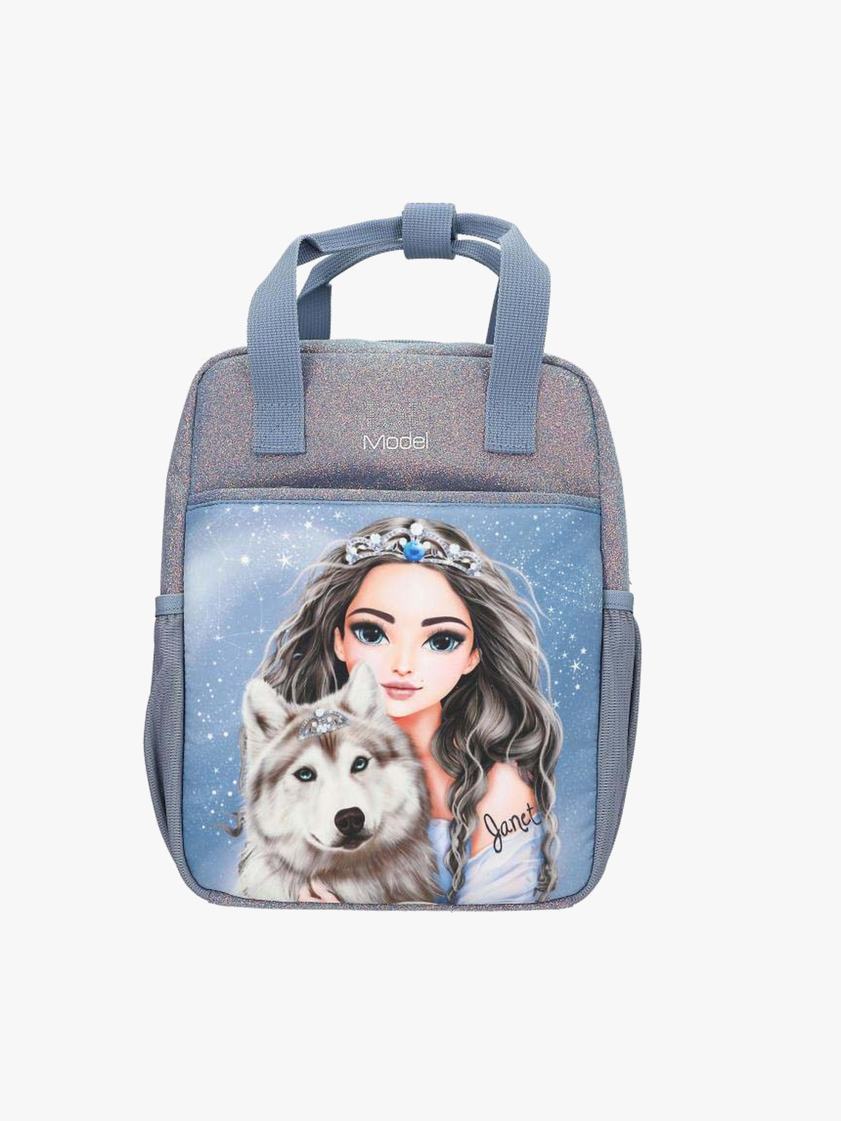 Kinder Rucksack Wolf, Blau