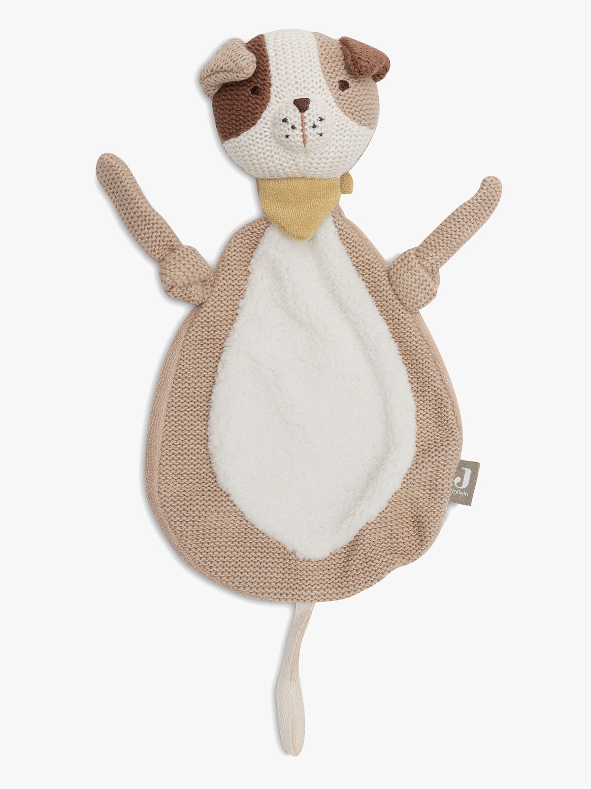 Jollein Schmusetuch mit Schnullerkette, Dog Mick