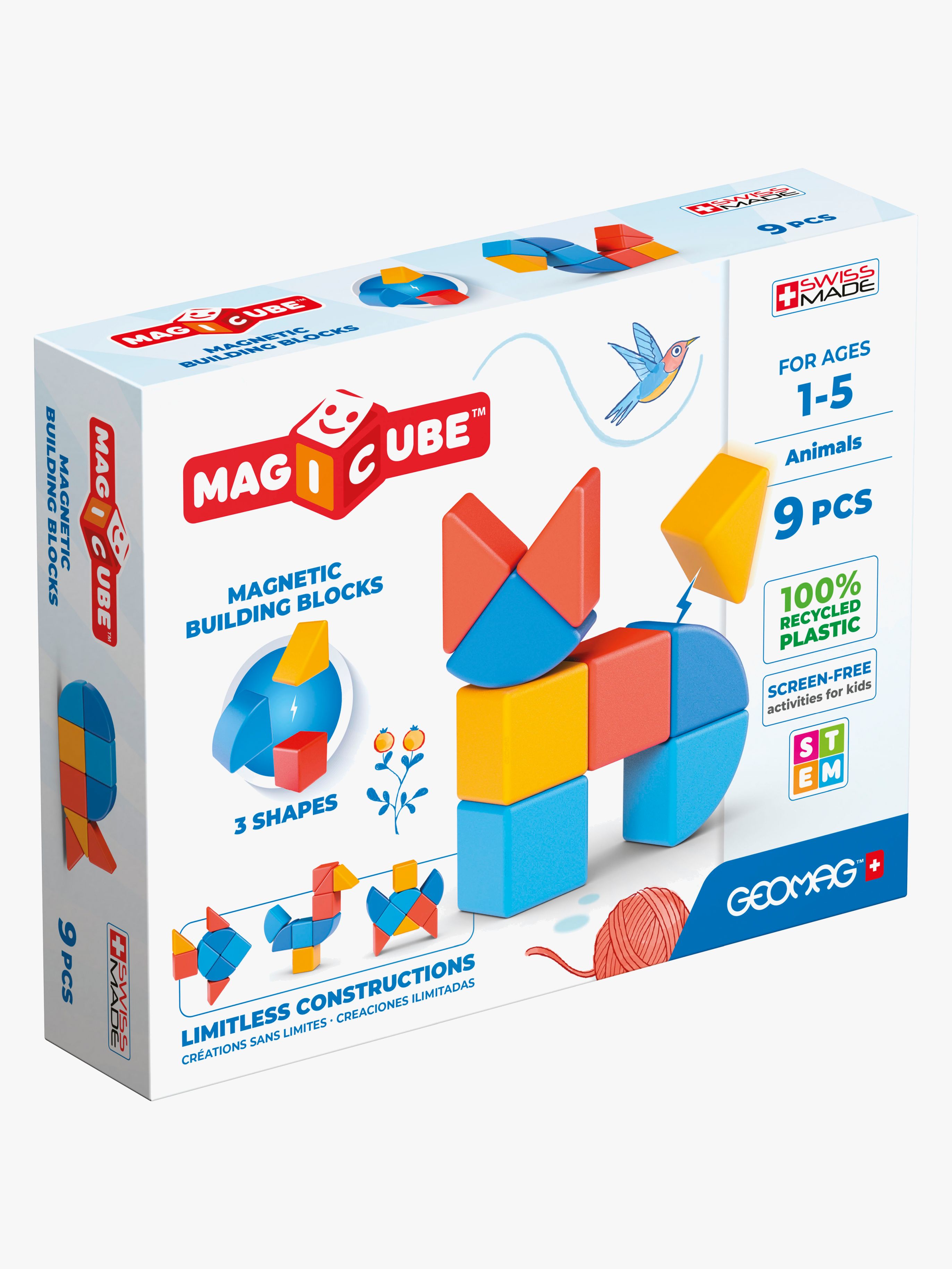Geomag Magicube Baukasten Tiere 9 Teile