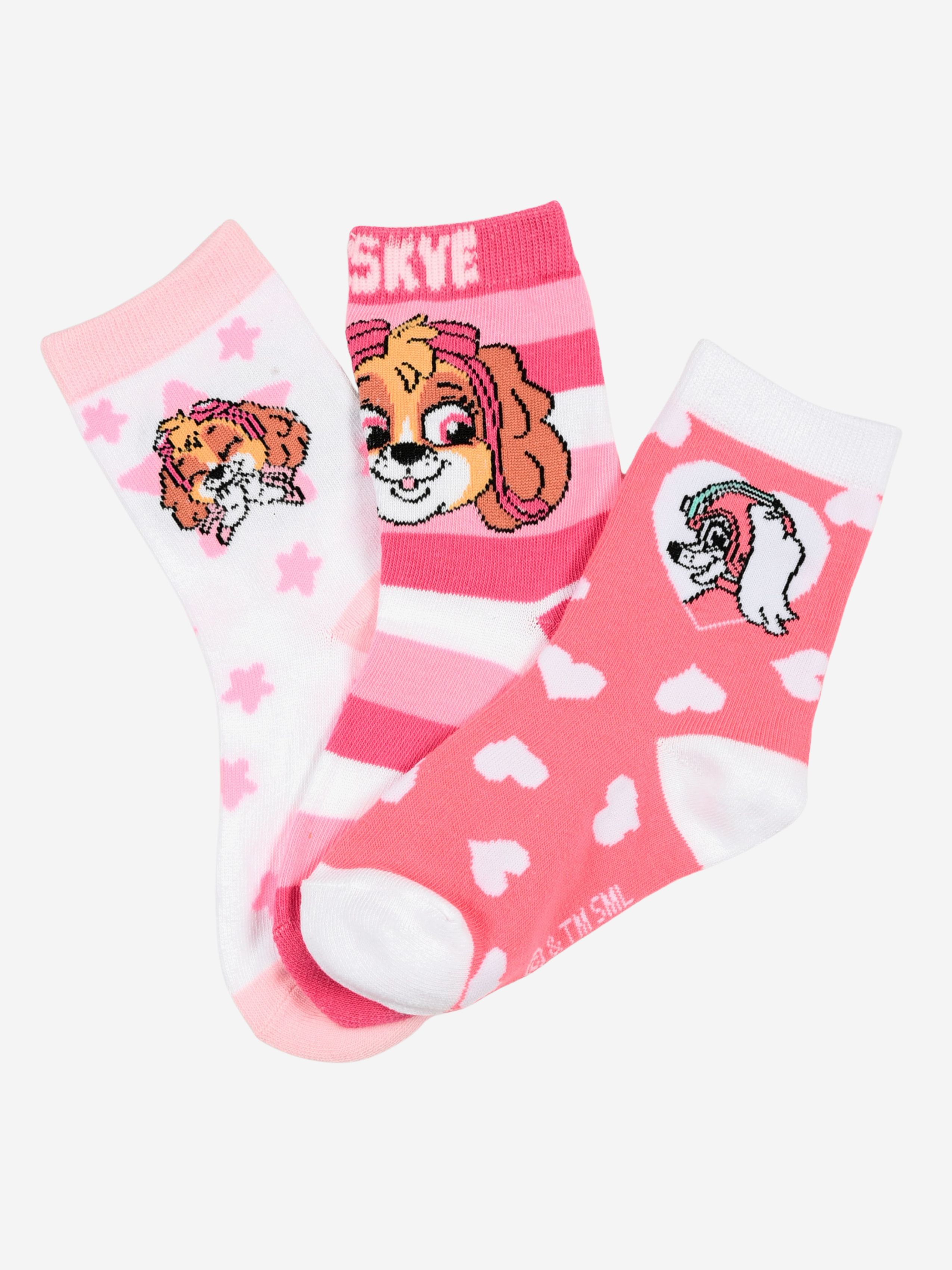 Paw Patrol Socken 3er-Pack, Mehrfarbig, 31-34