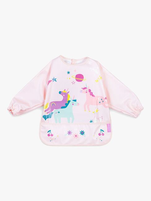 Miniland Langärmliges Lätzchen mit Tasche, Fantacy