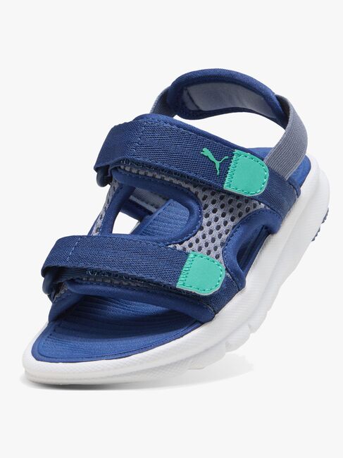 Puma Evolve Sandalen, Blue/Vibrant Green