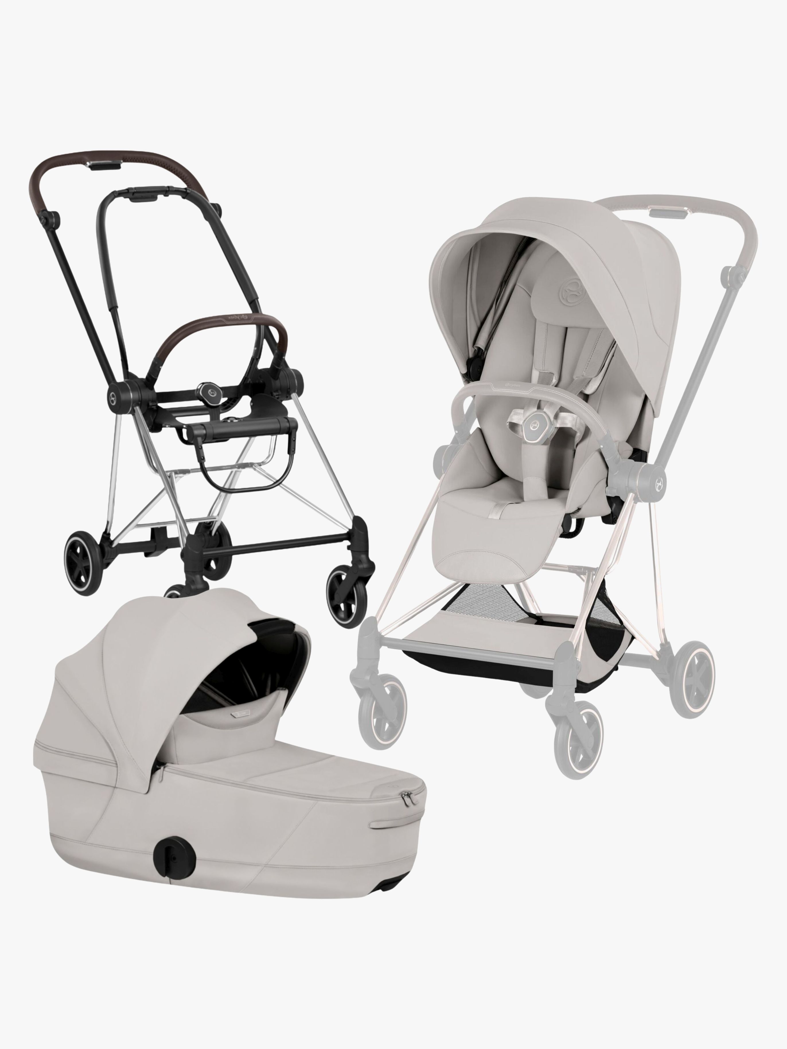 Cybex Mios Style Kombikinderwagen, Chrome Brown/City Grey