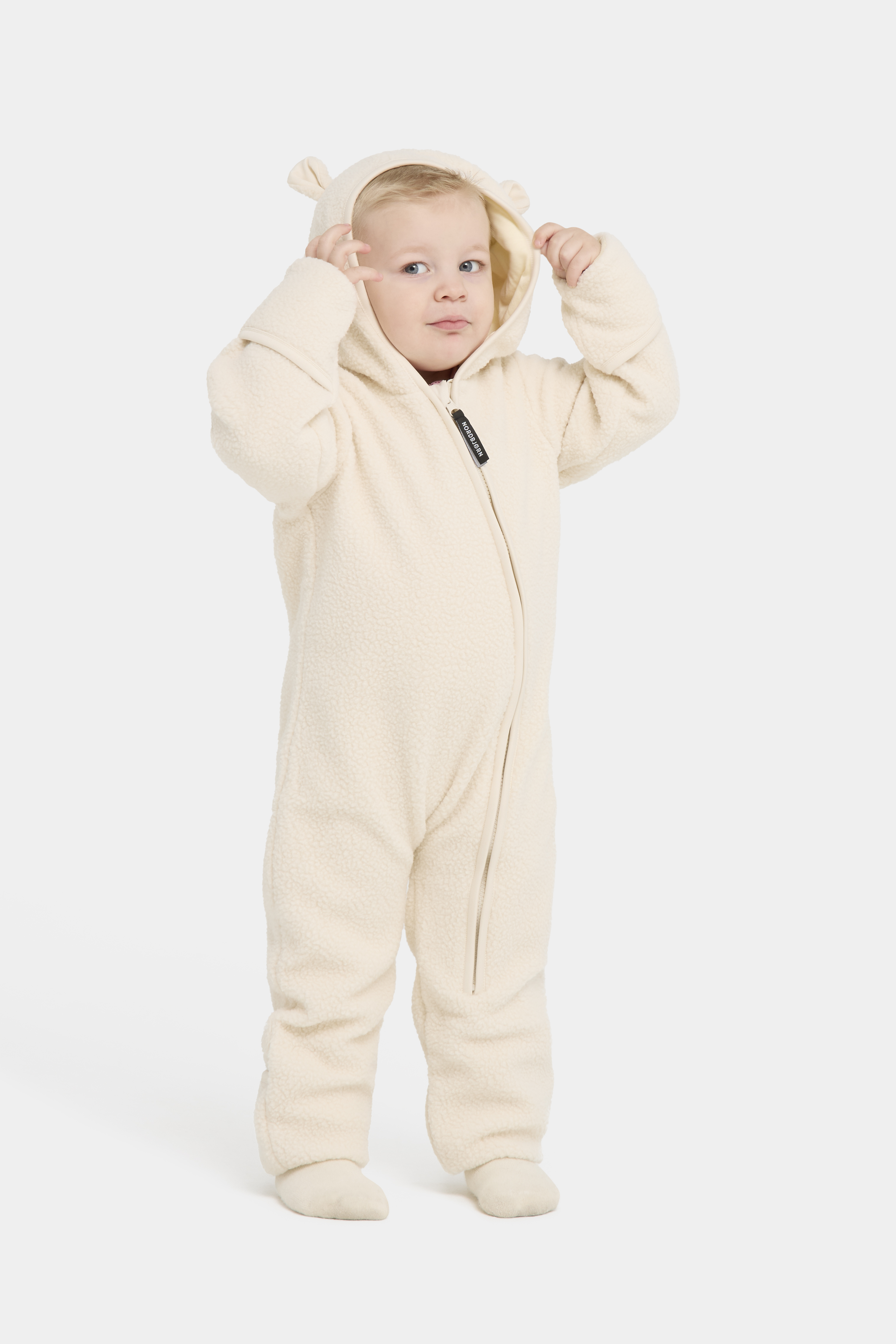 Nordbjørn Oak Fleece-Overall, Turtledove, Größe 68