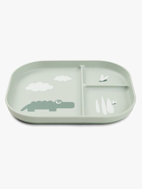 Done By Deer Foodie Geteilter Teller Croco, Grün