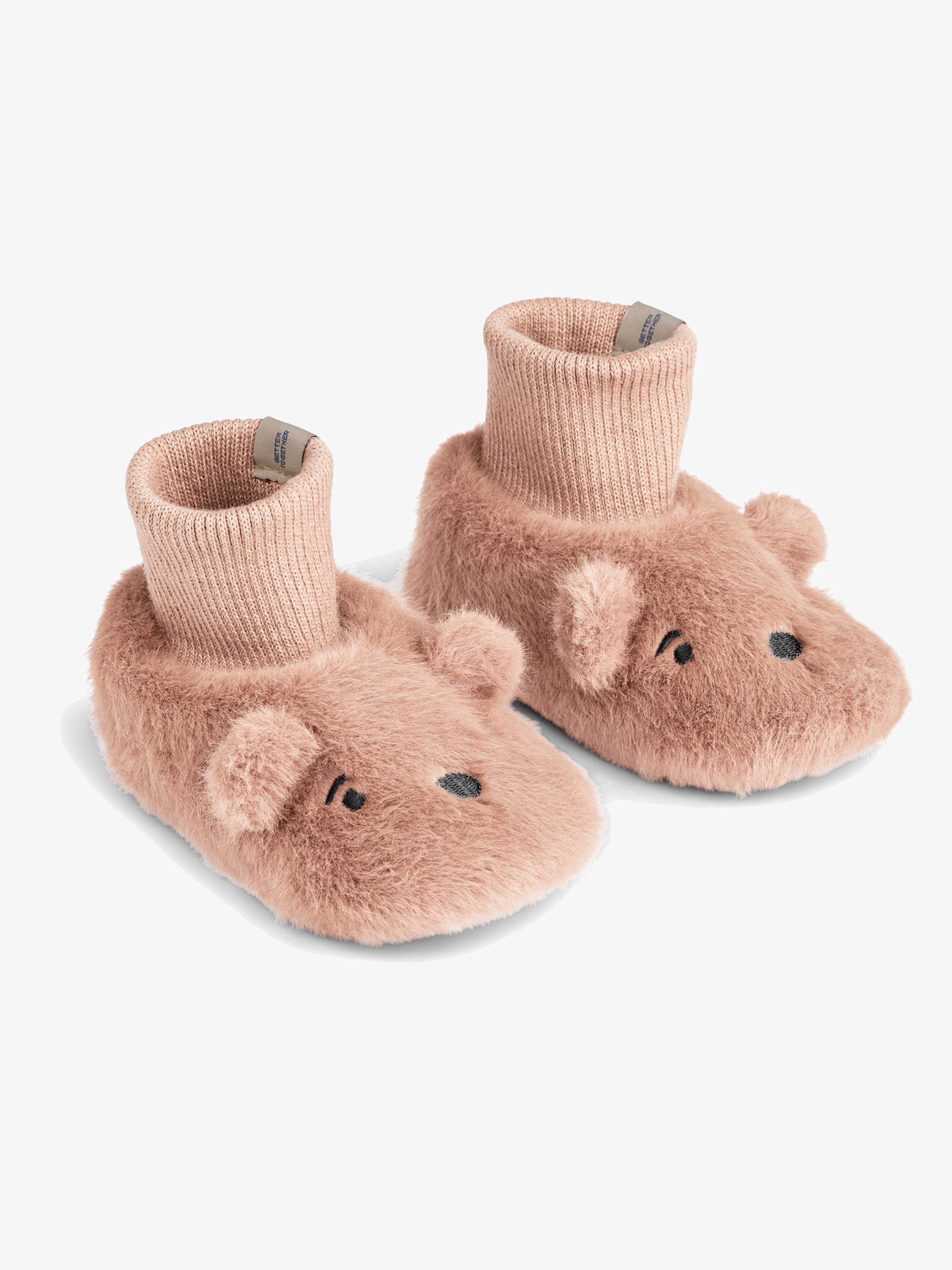 LIEWOOD Beth Bear Plush Hausschuhe, Pale Tuscany, 18-19
