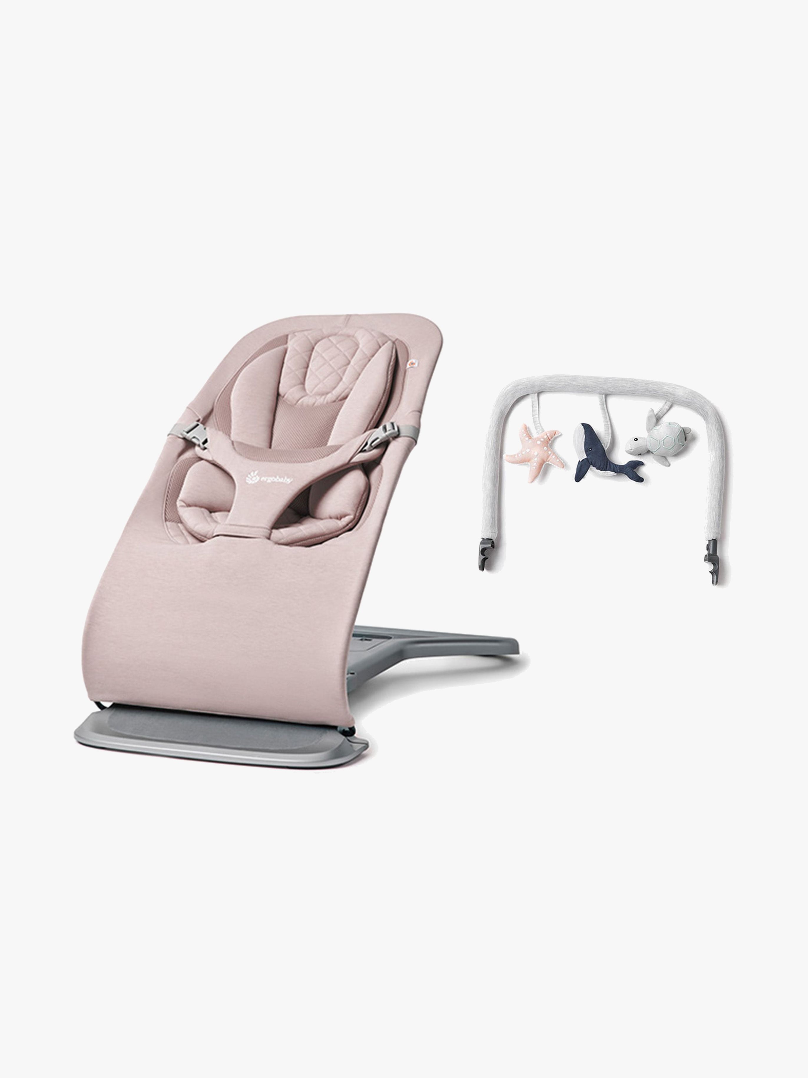 Ergobaby Evolve 3-in-1 Babywippe inkl. Spielbogen, Blush Pink