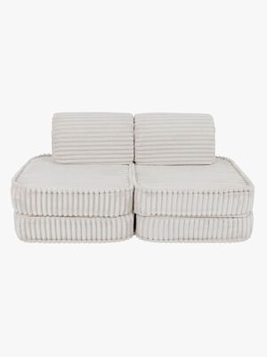 MeowBaby Churros Sofa Basic, Cotton Candy White
