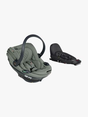 BeSafe Go Beyond 2 Babyschale inkl. Beyond Basis, Meadow Green Soft Breeze
