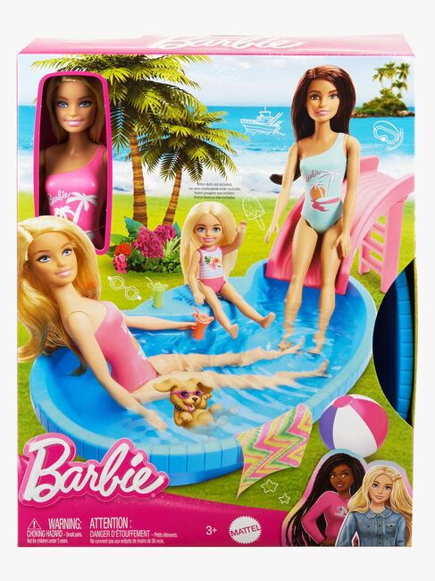 Barbie Spielset Puppe & Pool