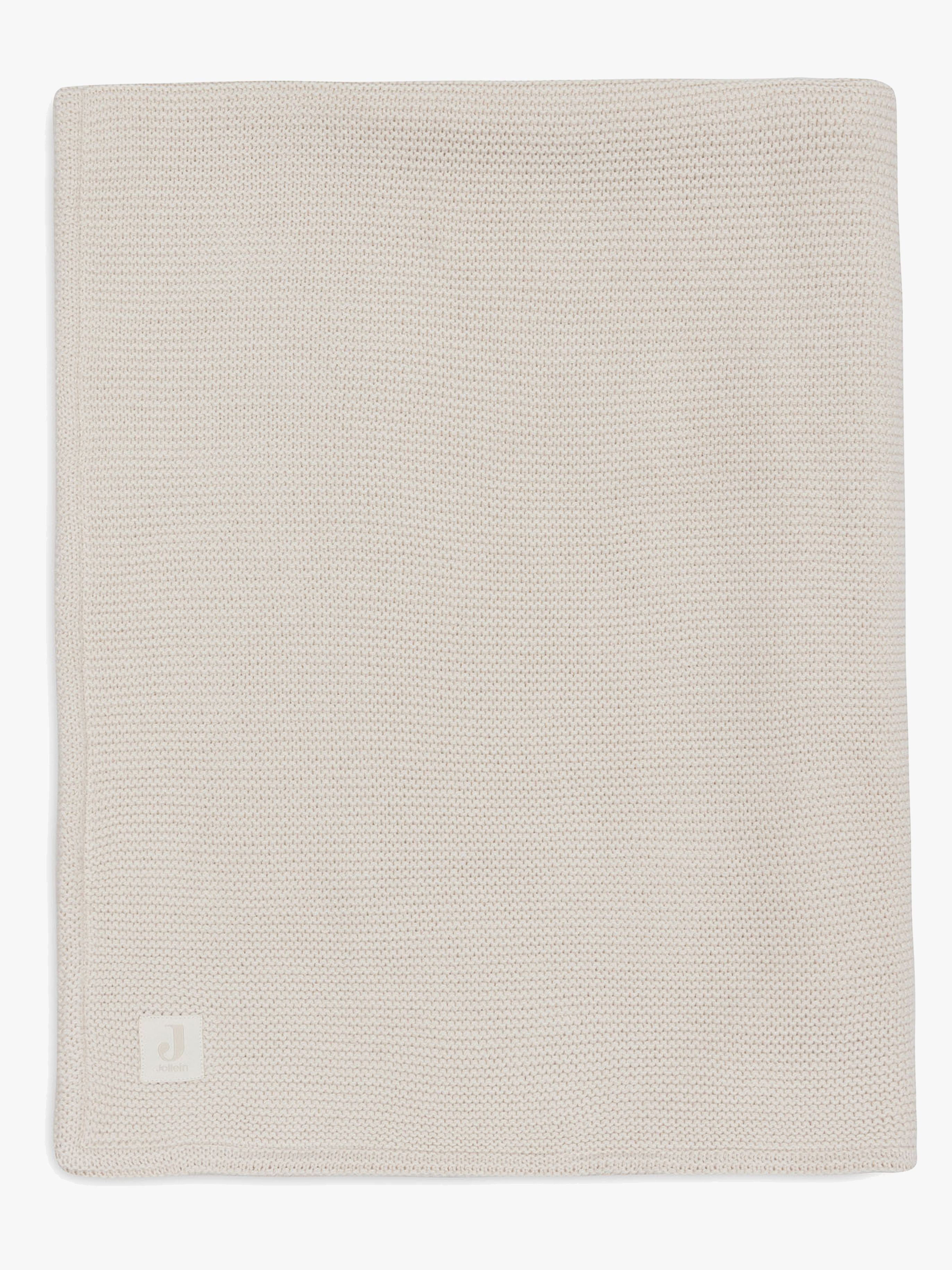 Decke 75x100 cm Basic Knit / Velvet, Oatmeal