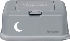 Funkybox Aufbewahrungsbox Feuchttücher Moon, Grau