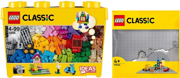 LEGO Classic 10698 Große Bausteine-Box mit 11024 Bauplatte