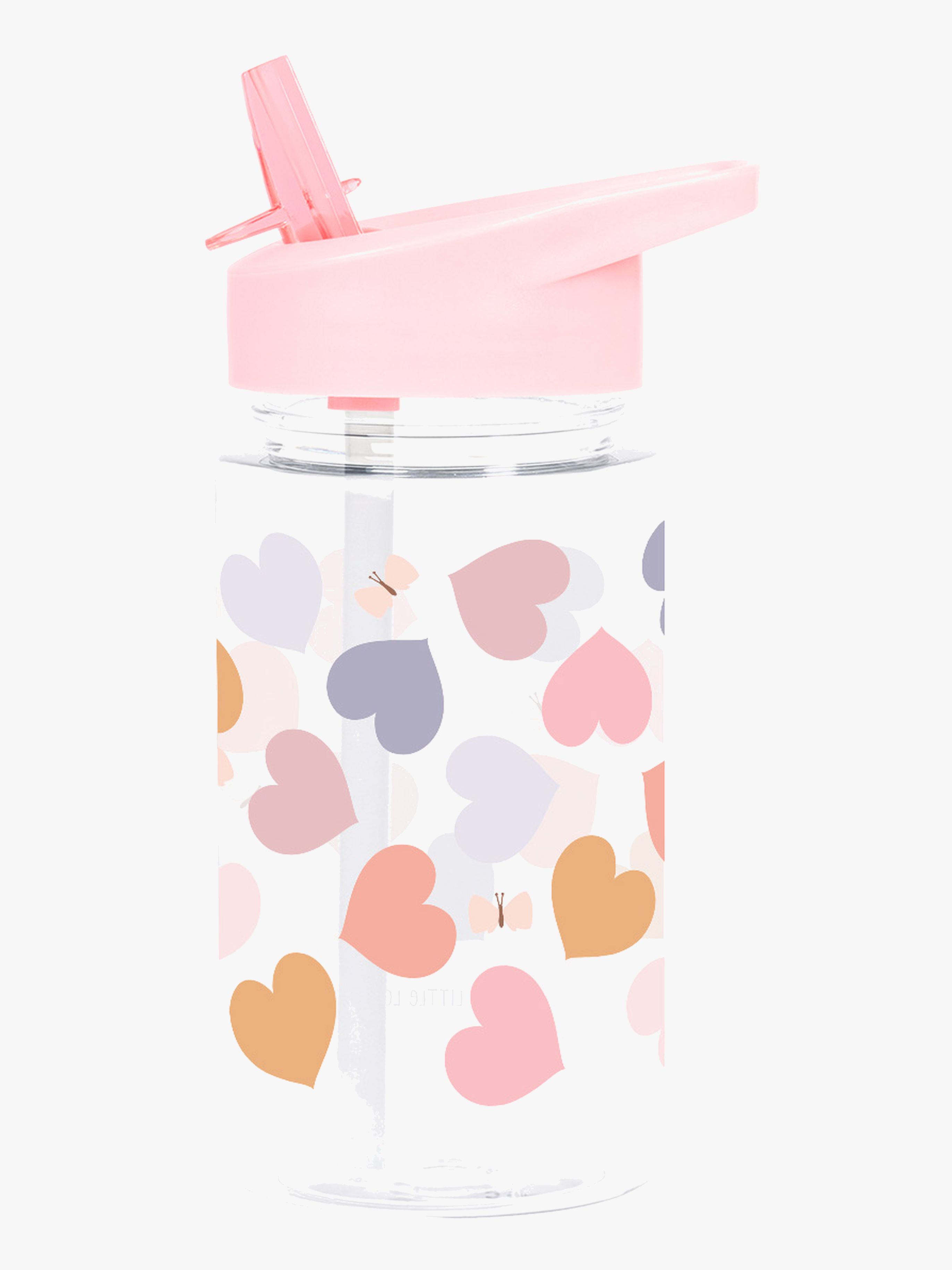 A Little Lovely Company Trinkflasche, Hearts