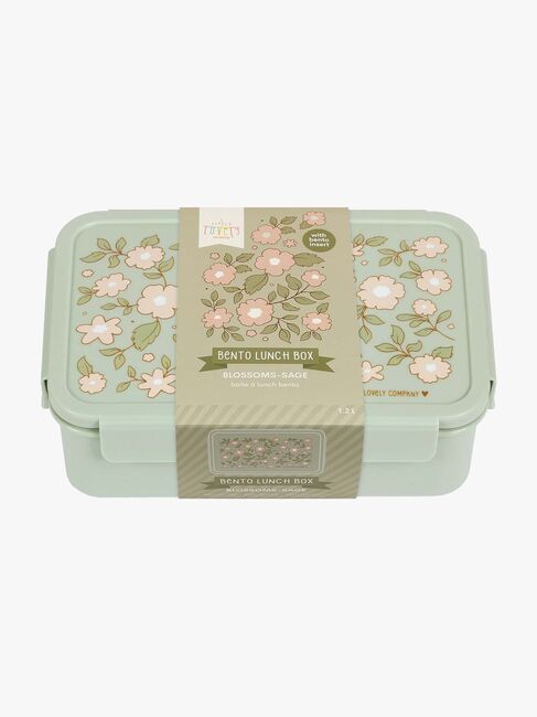 A Little Lovely Company Bento Brotdose, Blüten/Salbei