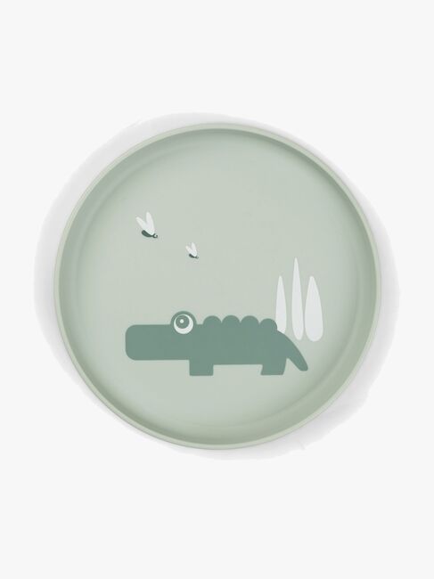 Done By Deer Foodie Teller Croco, Grün