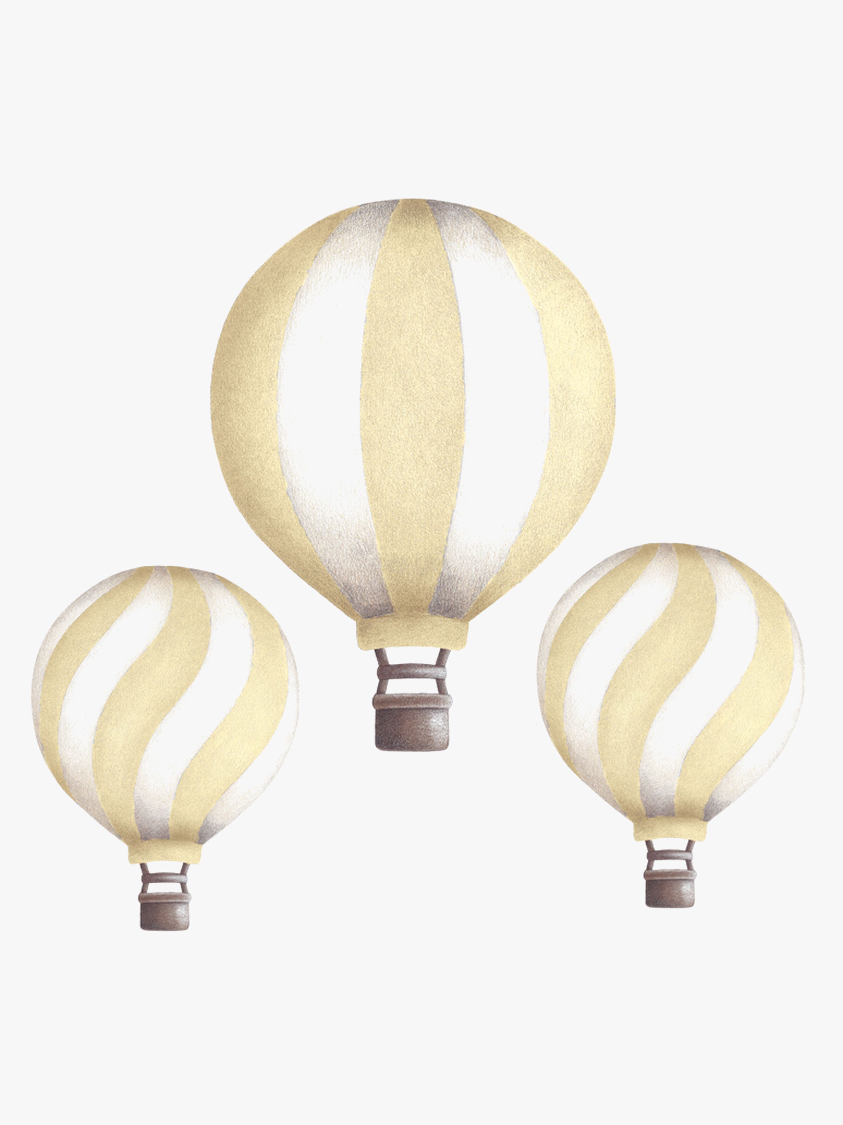 Stickstay Vintage Balloon Set Wandsticker, Lemon