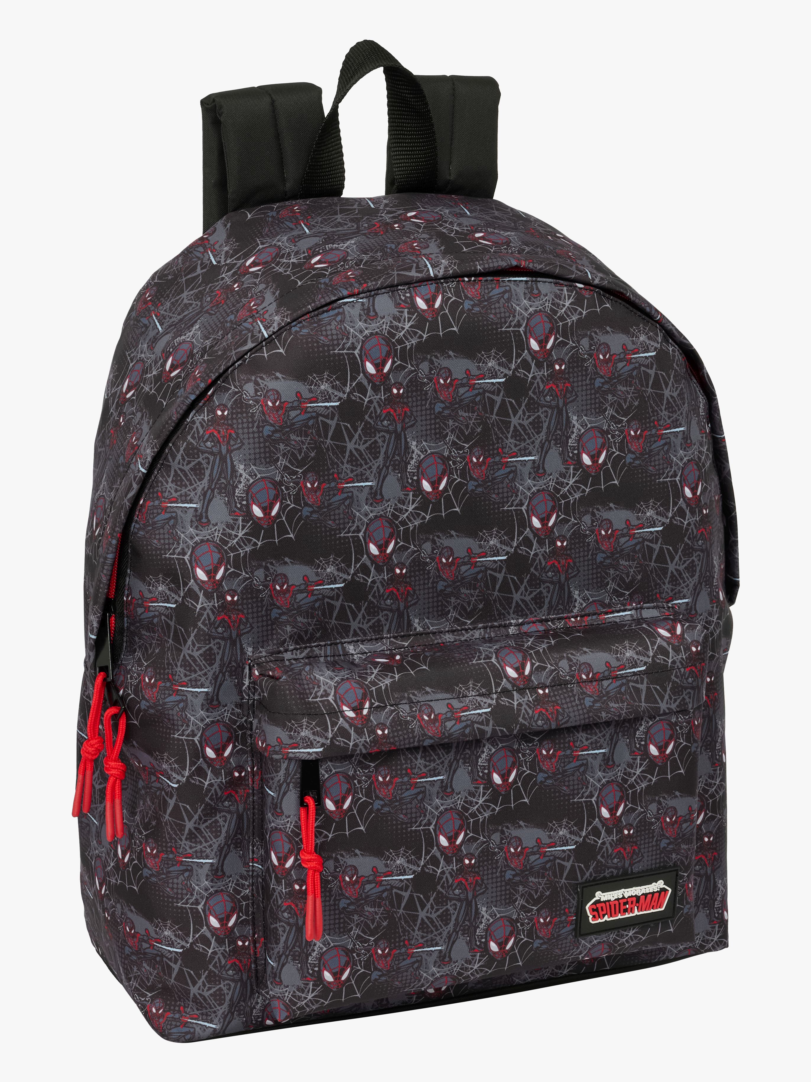 Spider-Man Miles Morales Kinder Rucksack 21L, Schwarz