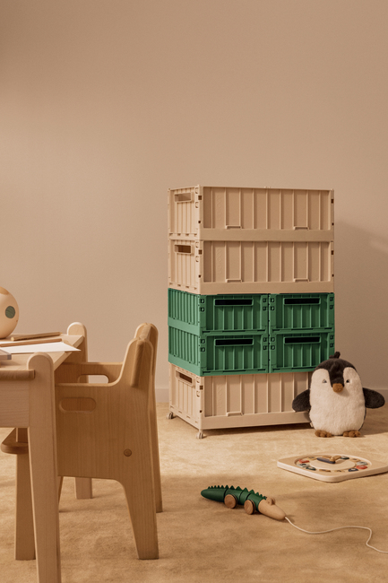 LIEWOOD Weston Aufbewahrungsbox mit Rädern L, Sandy