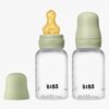 BIBS Slow Flow Fläschchen Latex 2er-Pack 150 ml, Sage