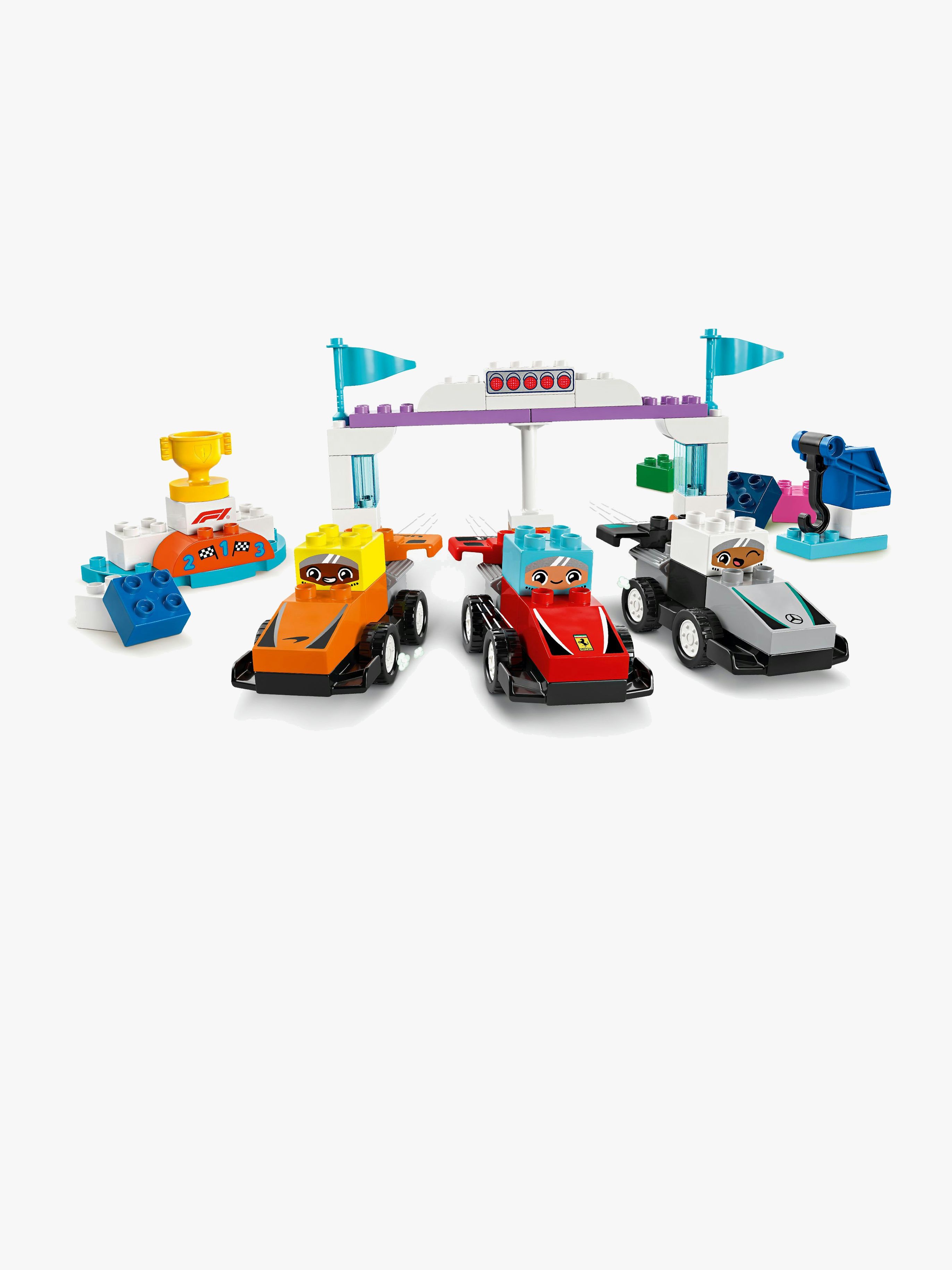 DUPLO Town 10445 F1 Team Rennautos mit Rennfahrern
