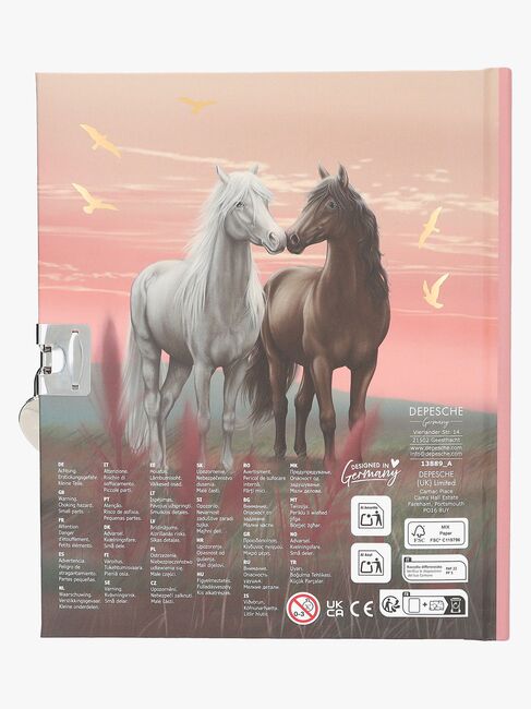 Miss Melody Tagebuch mit Herz-Schloss