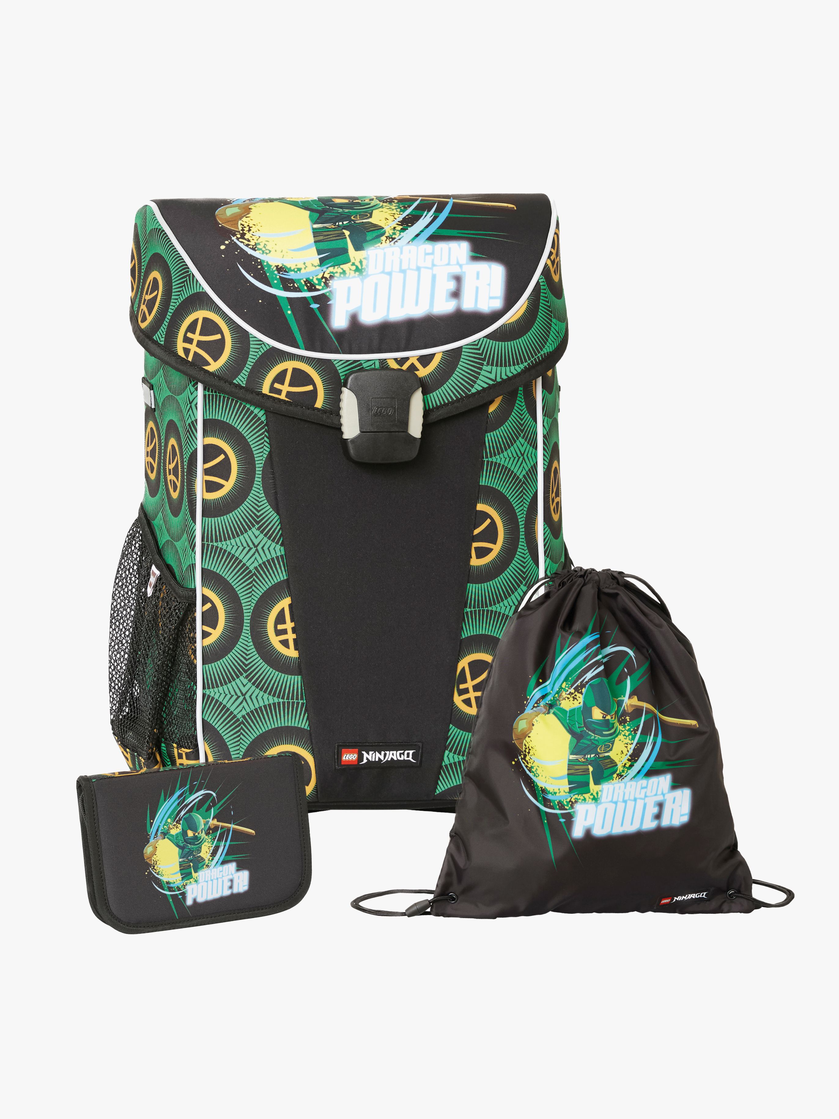 LEGO® NINJAGO® Dragon Power Easy Light E Taschenset 3 Teile 29L, Schwarz/Grün