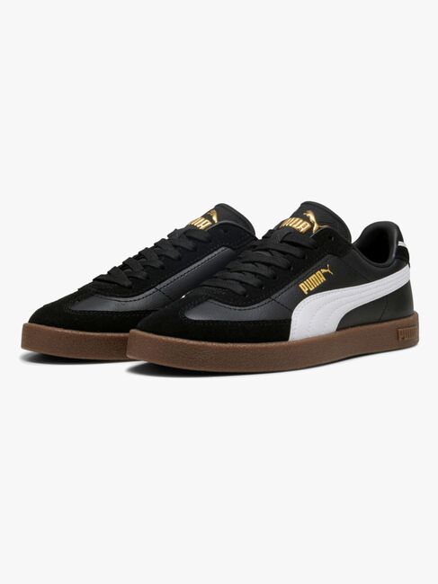Puma Club II Era Jr Sneaker, Black/White
