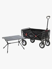 North 13.5 Light Bollerwagen, Black inkl. Campingtisch