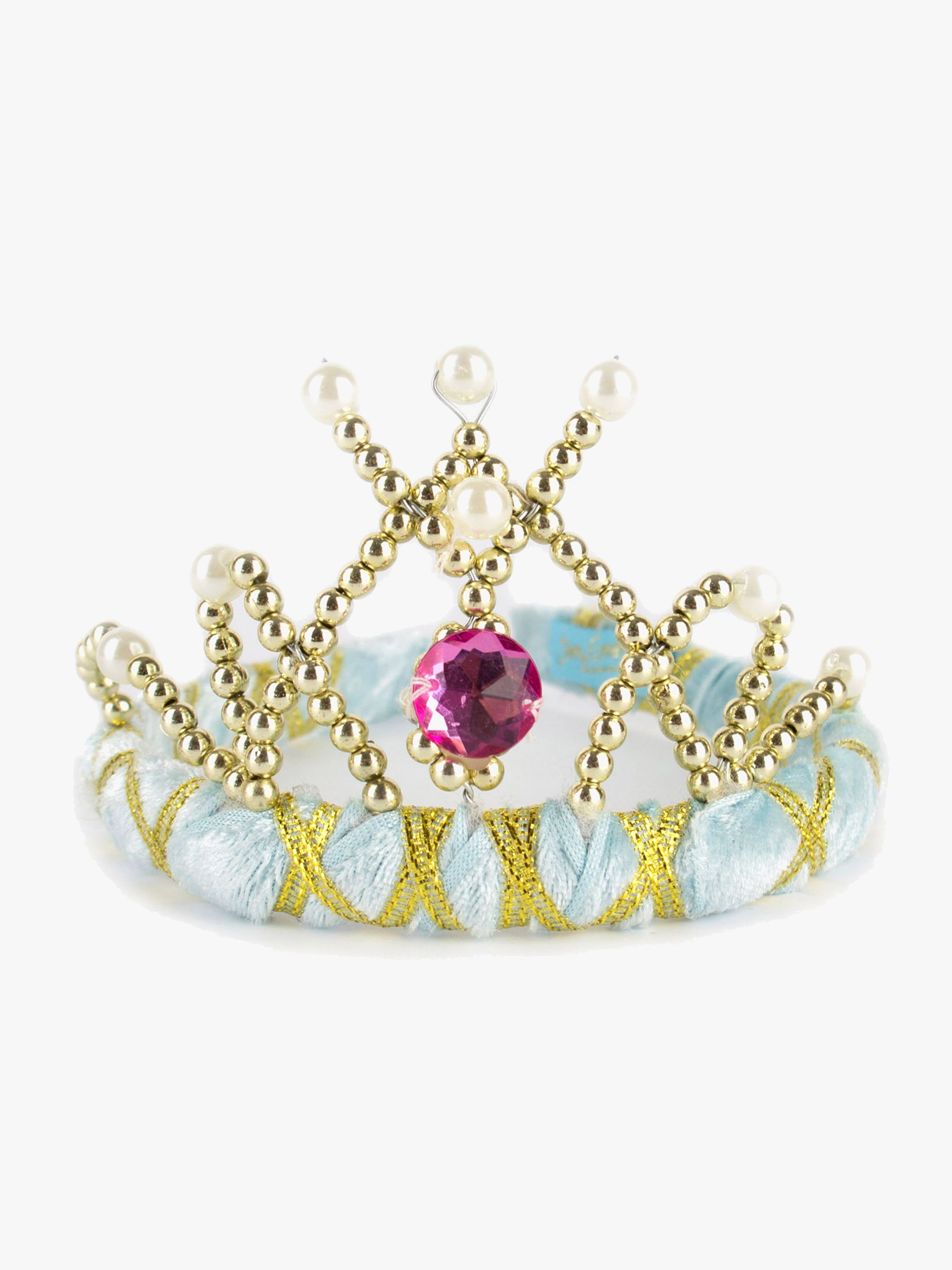 Verkleidung Tiara Samt, Türkis