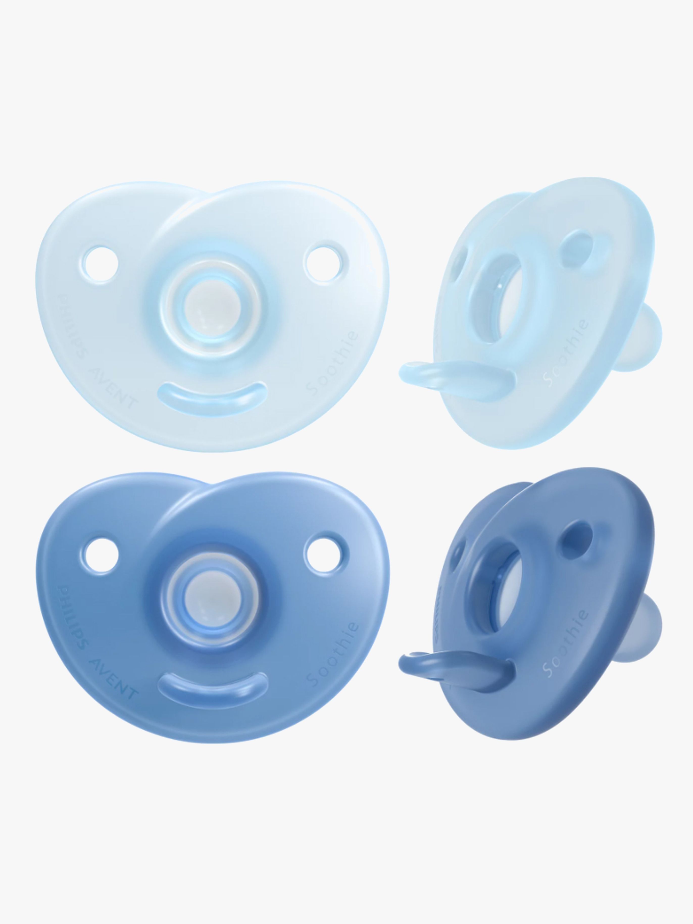 Philips Avent Curved Soothie 0-6 M, Blau