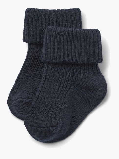 Wheat Ziggy Baby Socken 2er-Pack Wolle, Navy