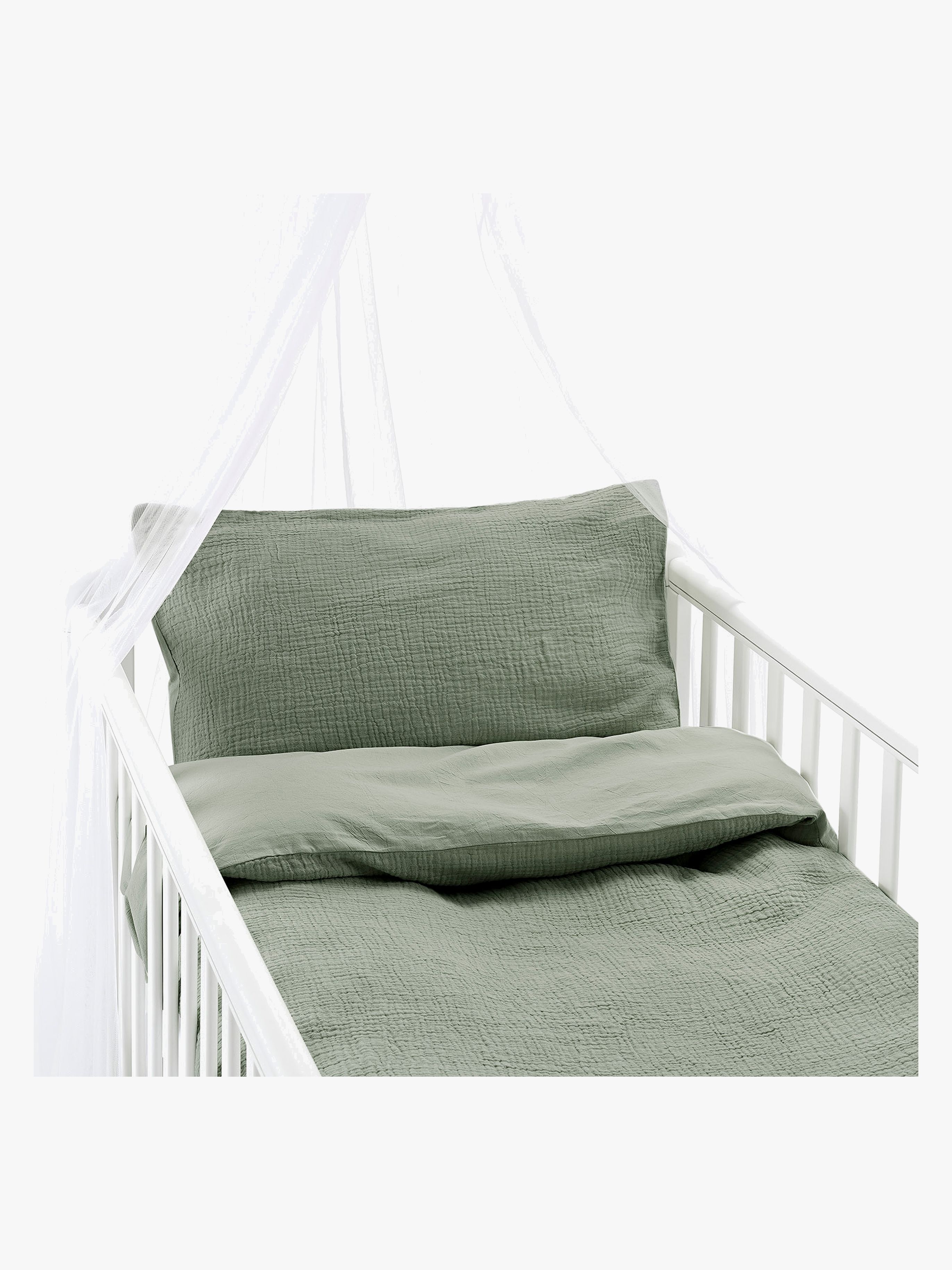 Borganäs Bettwäsche Babybett Rolling 100 x 130 cm Zweiteilig, Grün