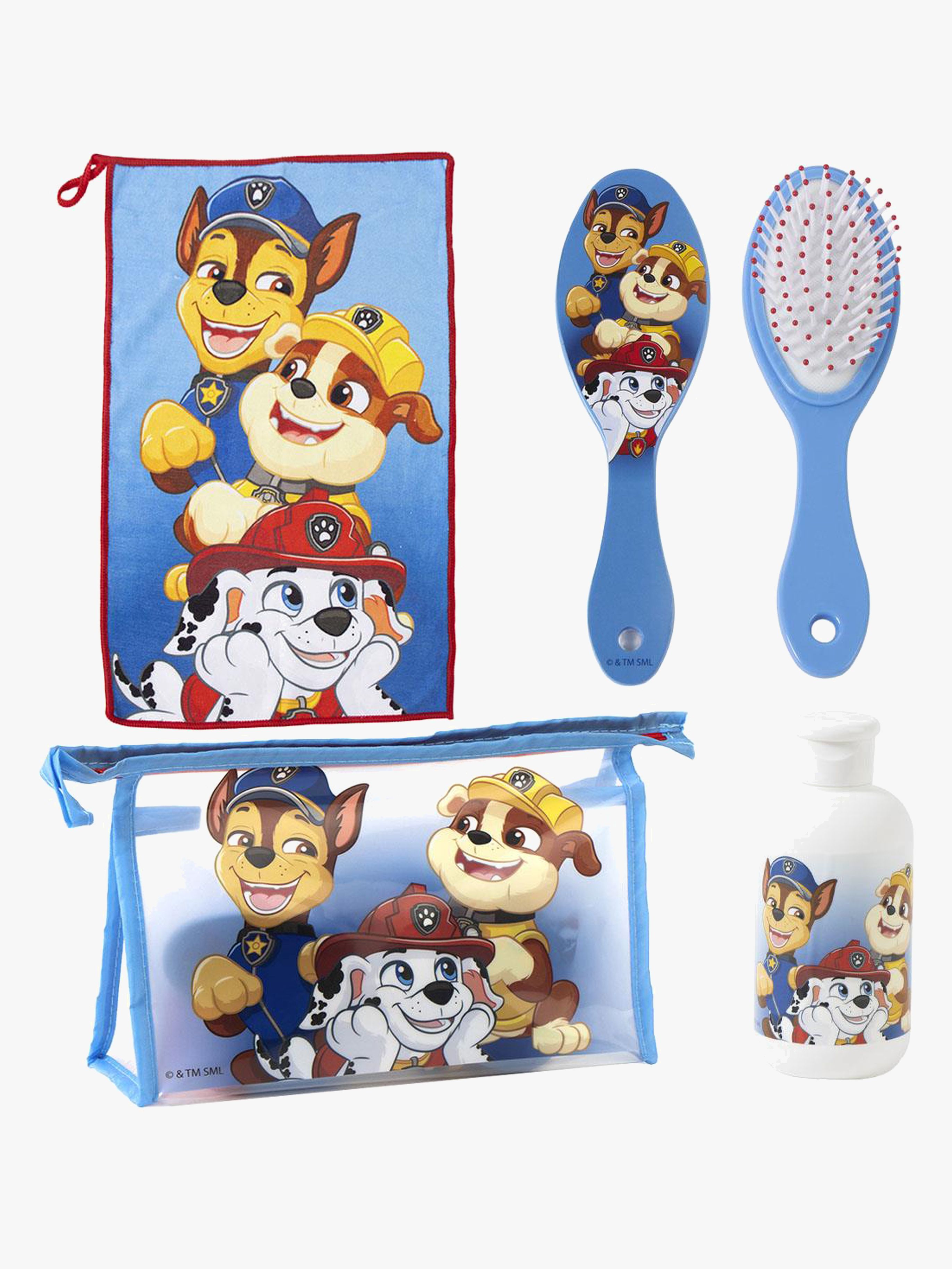 Paw Patrol Kulturbeutel mit Handtuch Haarbürste og Flasche