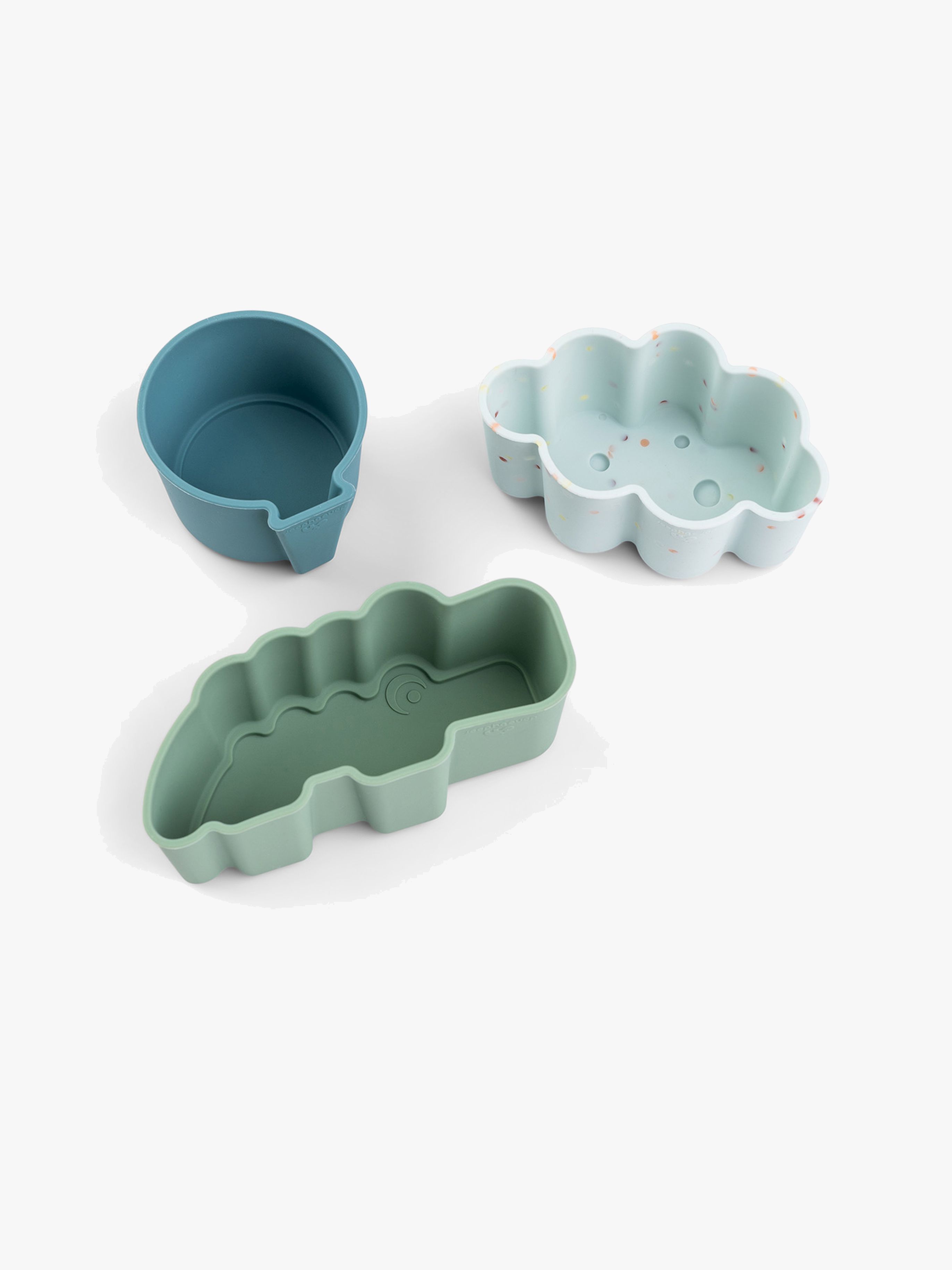 Happy Clouds Silikonformen 3er-Pack, Blue