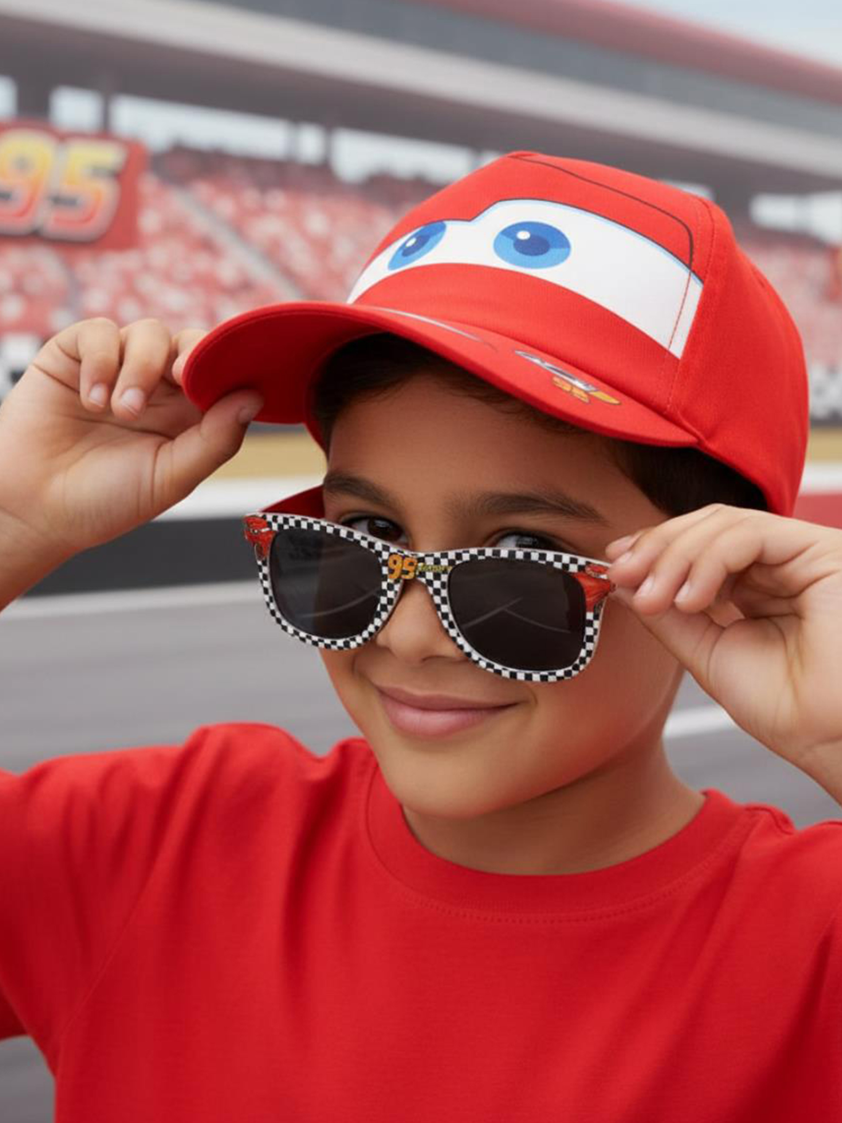 Disney Cars Kappe &  Sonnenbrille, Rot