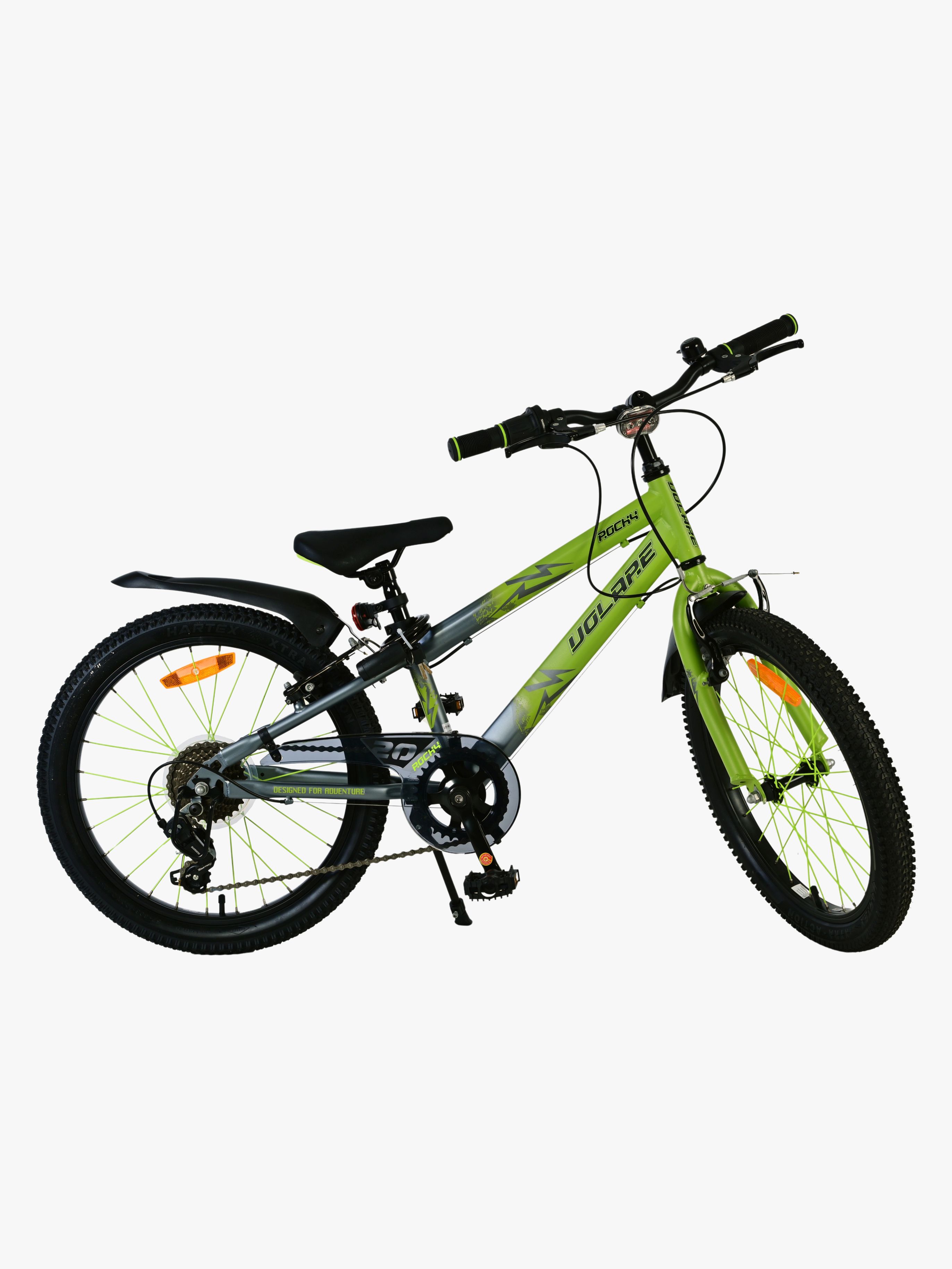 Volare Rocky Kinderfahrrad 20 Zoll, Grün/Grau